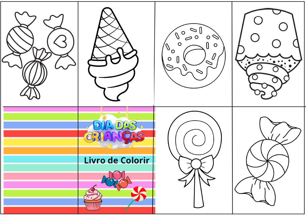Lembrancinha livrinho de colorir dia das crianças - Imagem 2