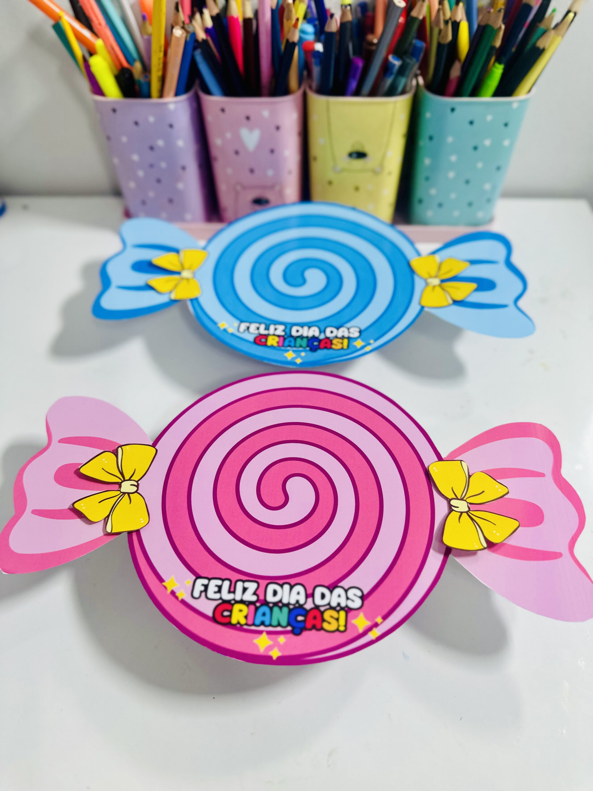 LEMBRANCINHA PARA O DIA DAS CRIANÇAS EM FORMATO DE DOCE 🍭✨