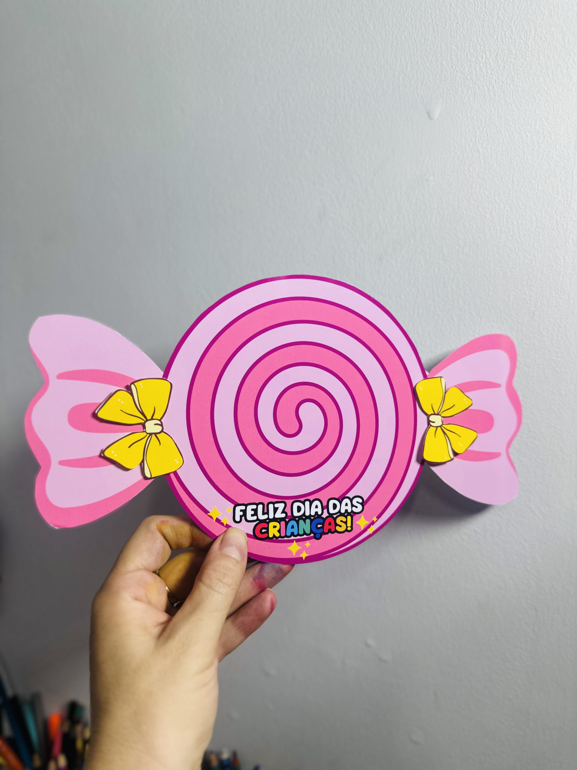 LEMBRANCINHA PARA O DIA DAS CRIANÇAS EM FORMATO DE DOCE 🍭✨ - Imagem 2