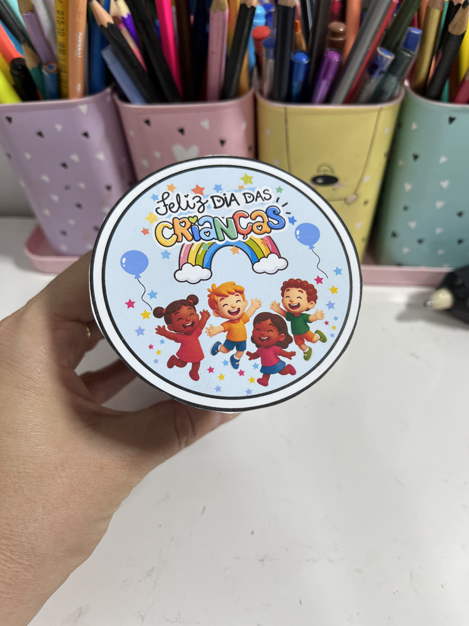 Lembrancinha no copo dia das crianças - Imagem 5