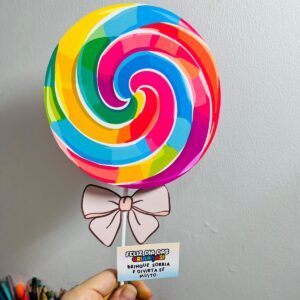 Lembrancinha pirulito dia das crianças