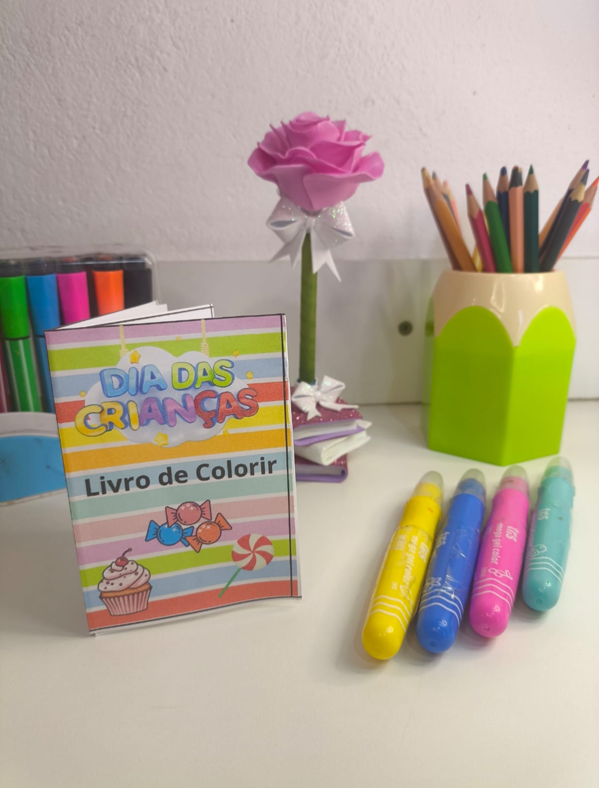 Lembrancinha livrinho de colorir dia das crianças - Imagem 4
