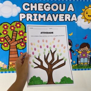 Cartaz e atividade primavera