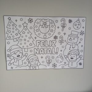 Painel Natal Pintura coletiva