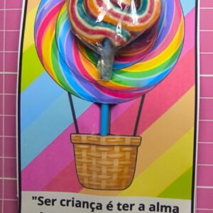 Cartão pirulito dia das crianças
