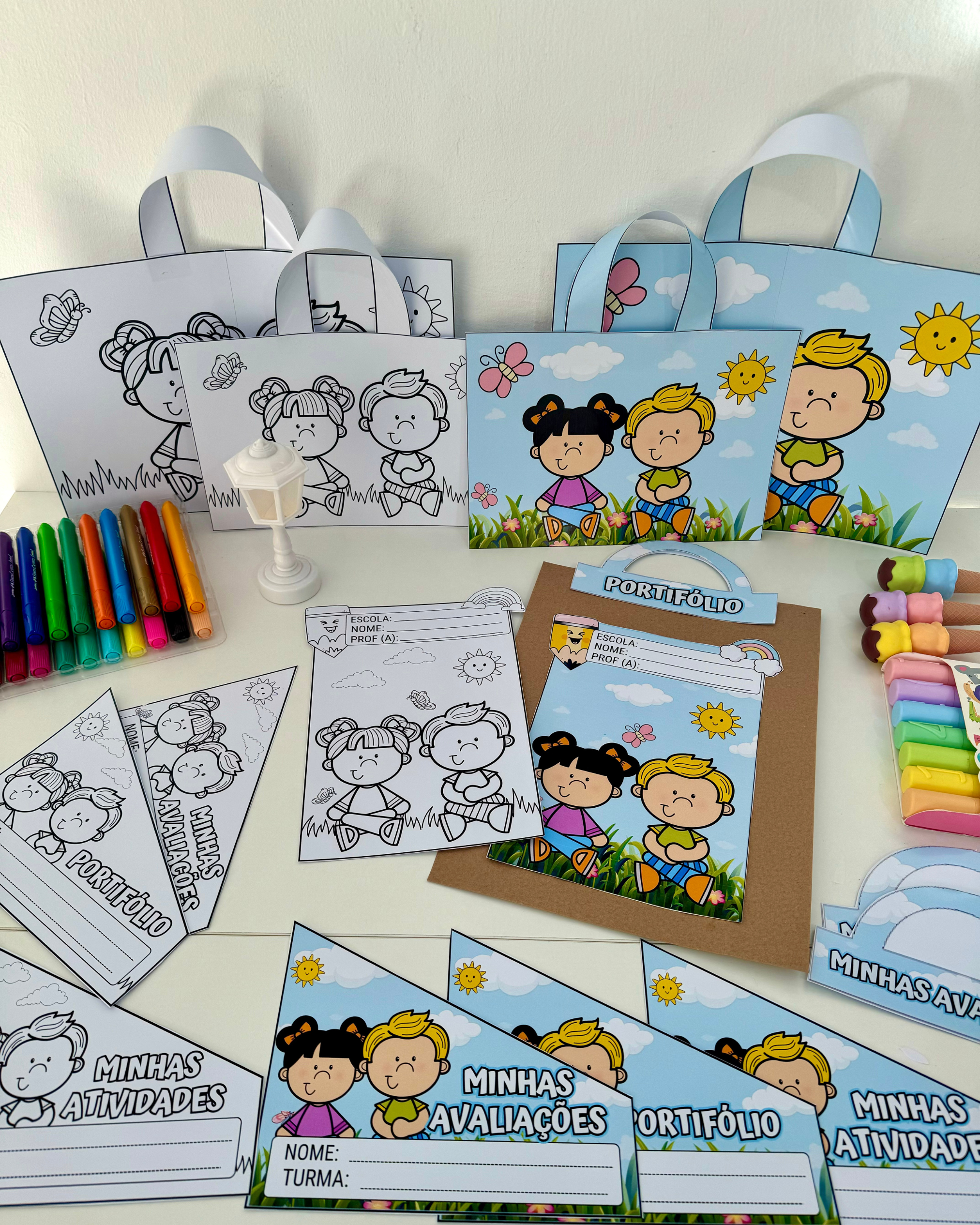KIT CAPA DE ATIVIDADES TEMA JARDIM