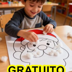 Atividade papai noel algodao