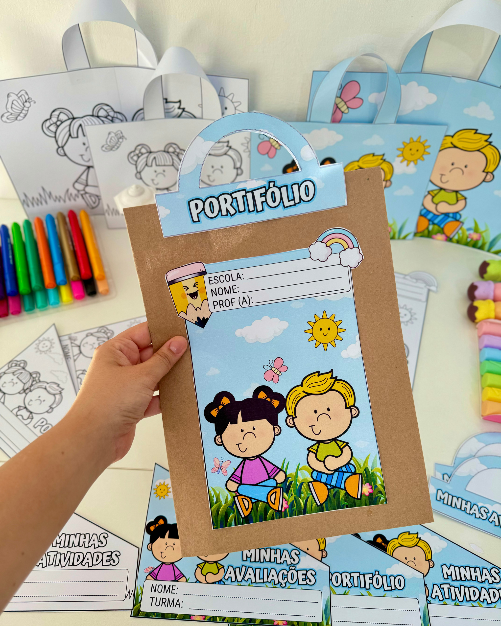 KIT CAPA DE ATIVIDADES TEMA JARDIM - Imagem 2