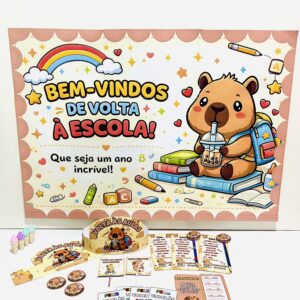 KIT VOLTA AS AULAS CAPIVARA FOFA