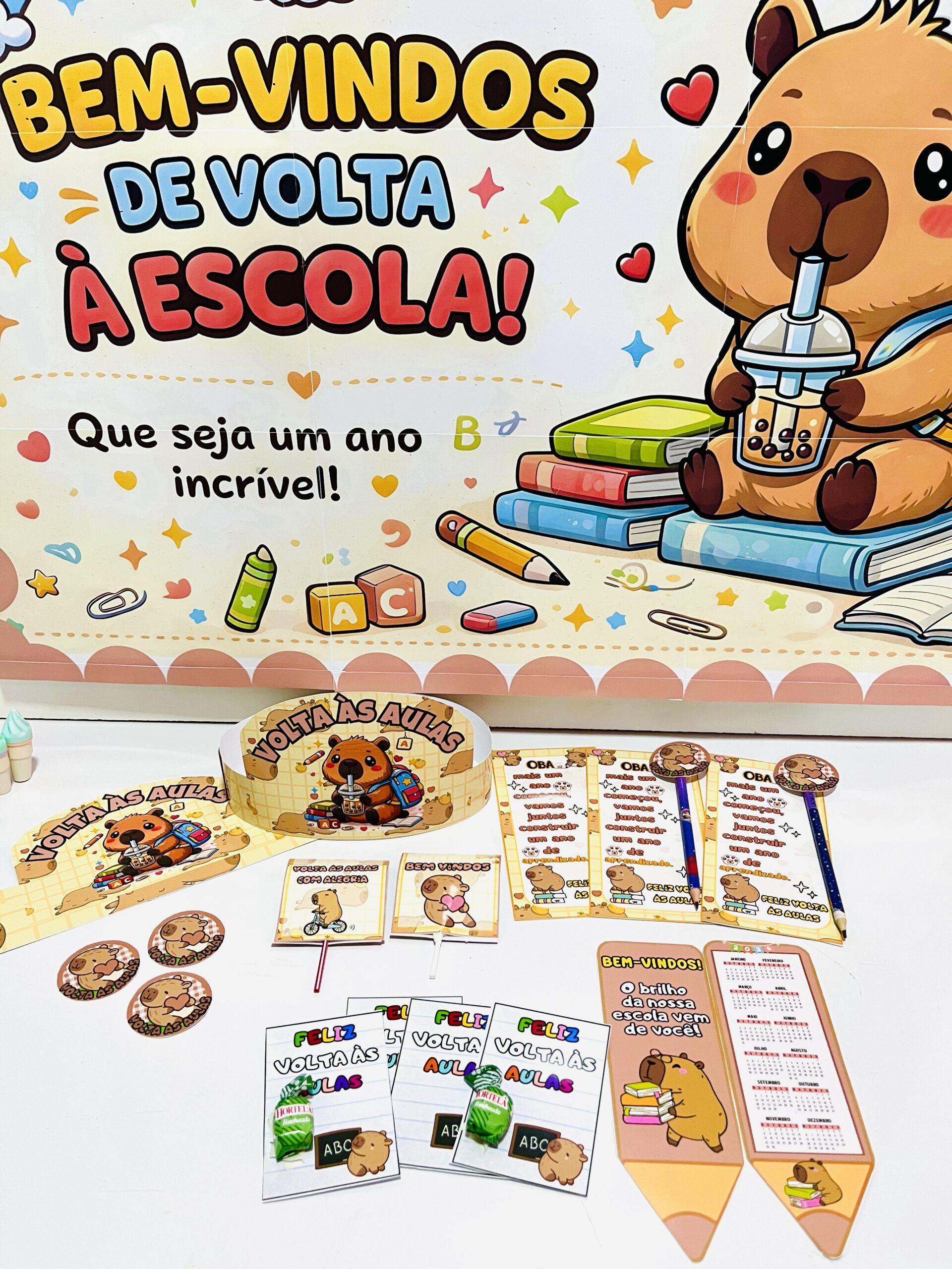 KIT VOLTA AS AULAS CAPIVARA FOFA - Imagem 2