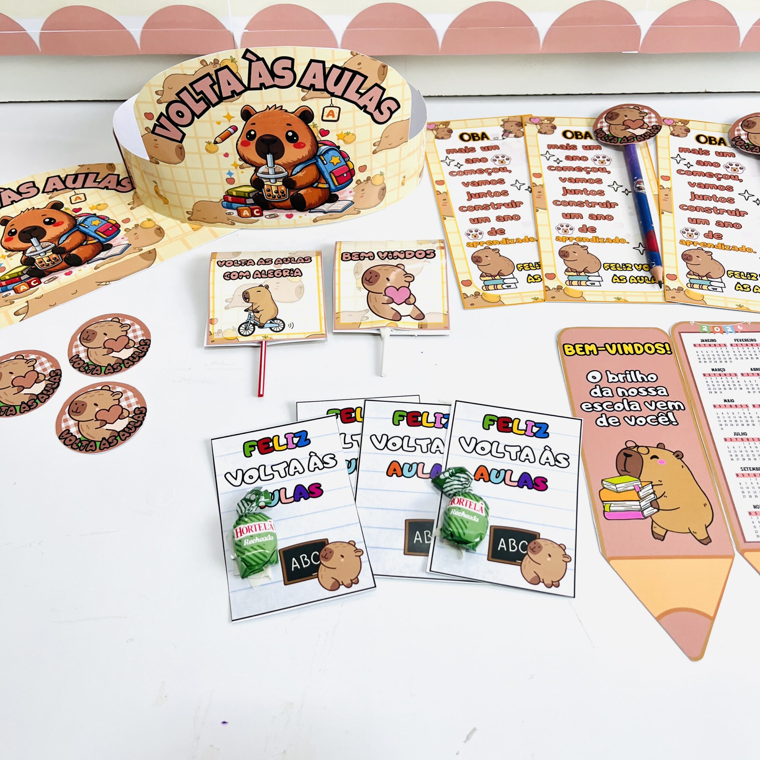 KIT VOLTA AS AULAS CAPIVARA FOFA - Imagem 3