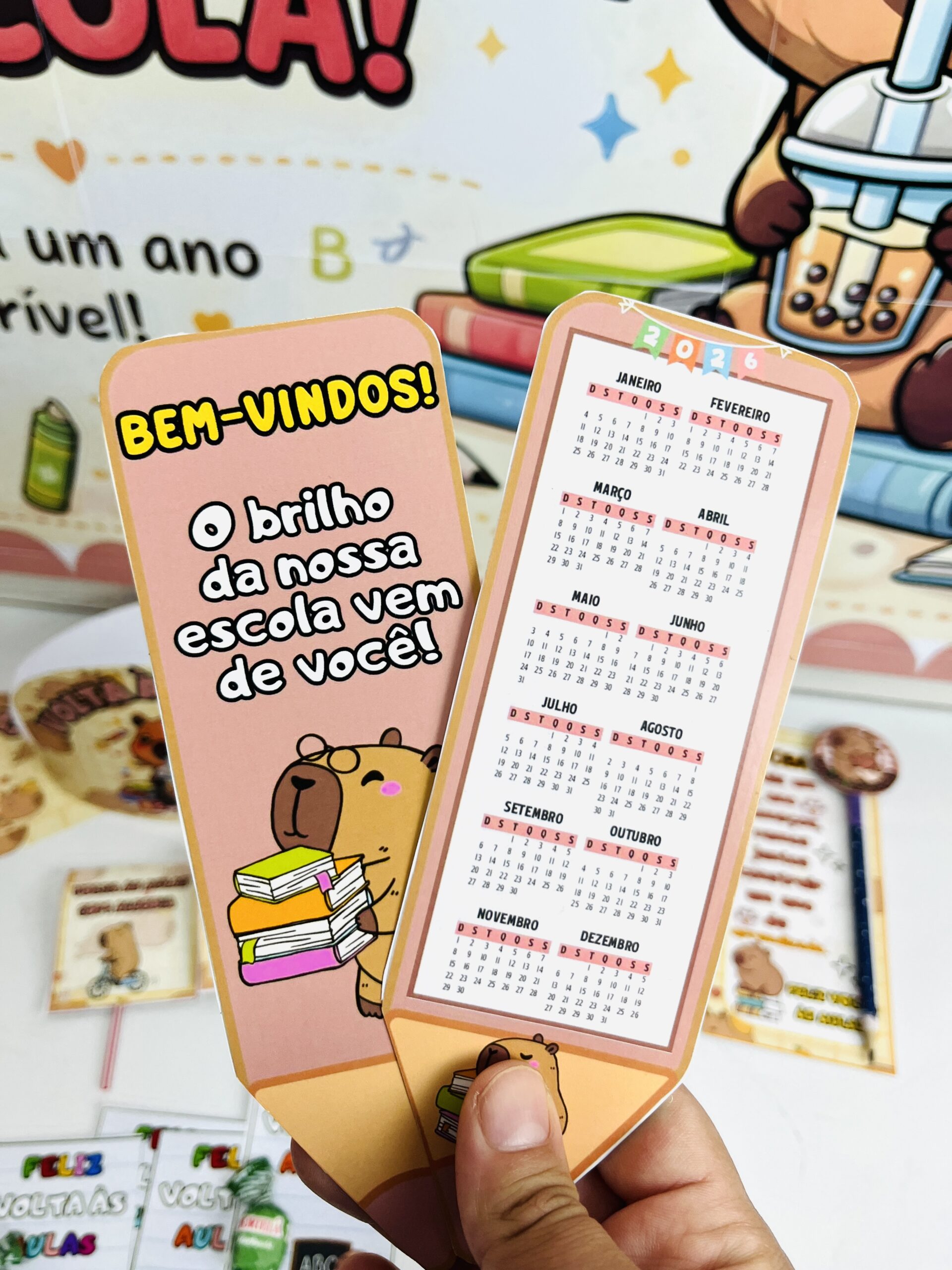 KIT VOLTA AS AULAS CAPIVARA FOFA - Imagem 4