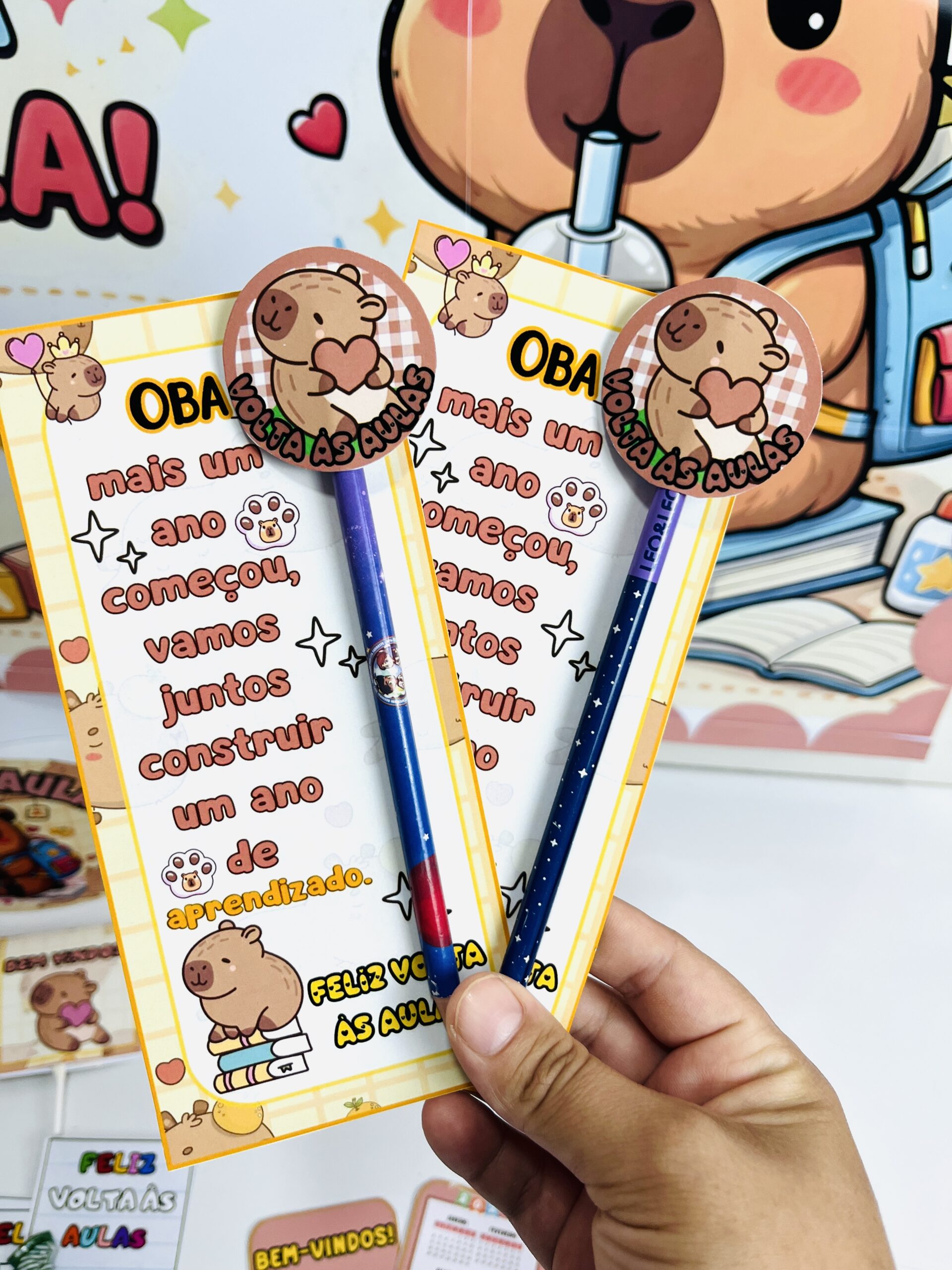 KIT VOLTA AS AULAS CAPIVARA FOFA - Imagem 5