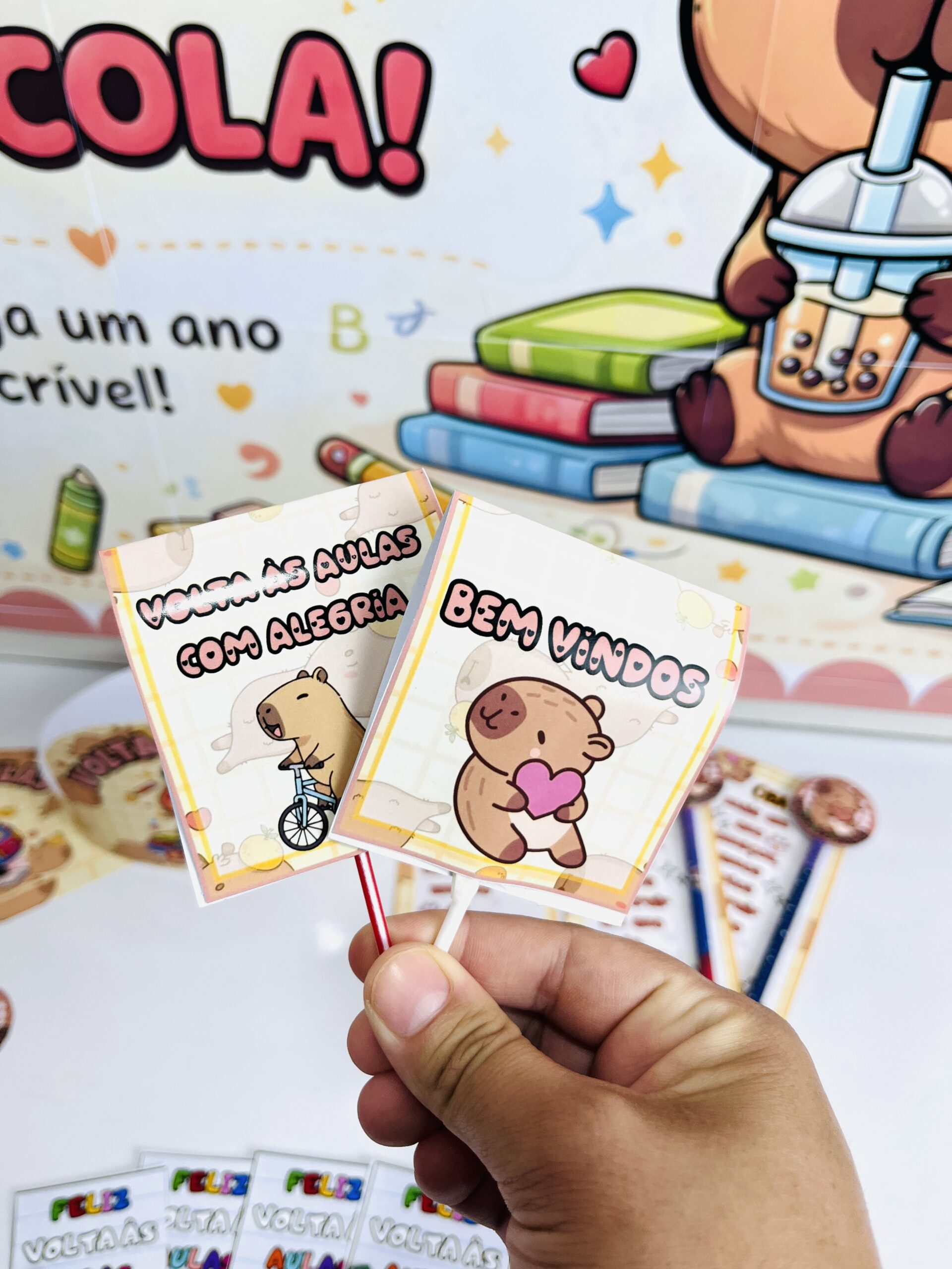 KIT VOLTA AS AULAS CAPIVARA FOFA - Imagem 7