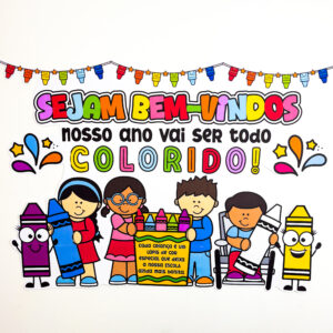 PAINEL VOLTA ÀS AULAS COLORIDO