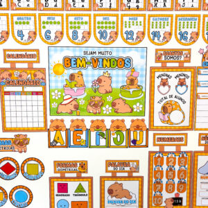 KIT SALA COMPLETO TEMA CAPIVARA