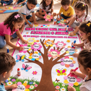 PAINEL INTERATIVO DIA DA MULHER