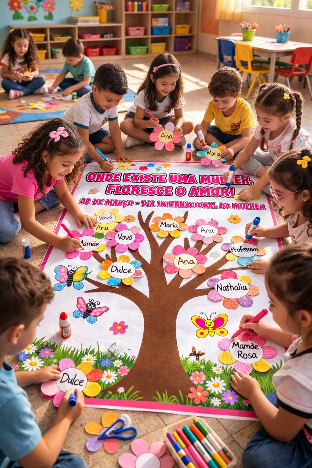 PAINEL INTERATIVO DIA DA MULHER
