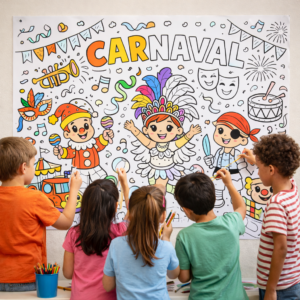 PAINEL PINTURA COLETIVA CARNAVAL