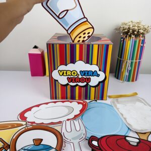 caixa musica "VIRA VIRA VIROU"