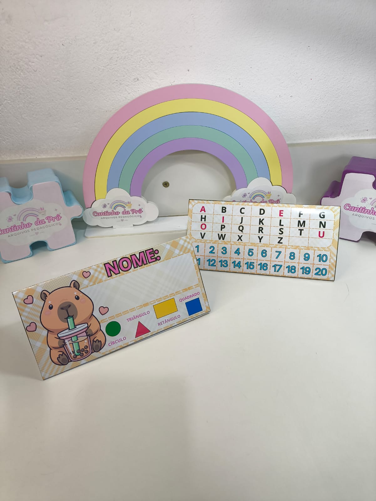 CRACHÁ DE MESA EDITÁVEL CAPIVARA - Imagem 5