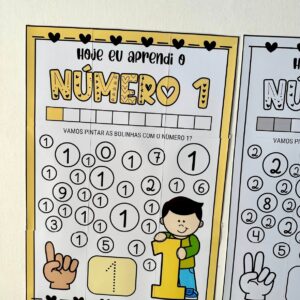 CARTAZ NÚMEROS DE 1 A 10