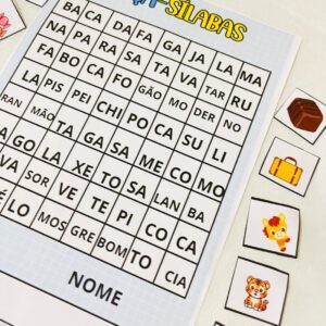 CAÇA SÍLABAS ILUSTRADO
