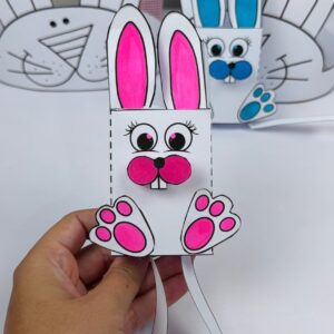 Coelho Interativo + Coroa para Colorir