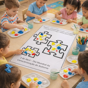 ATIVIDADE COLETIVA DIA DE CONSCIENTIZAÇÃO DO AUTISMO