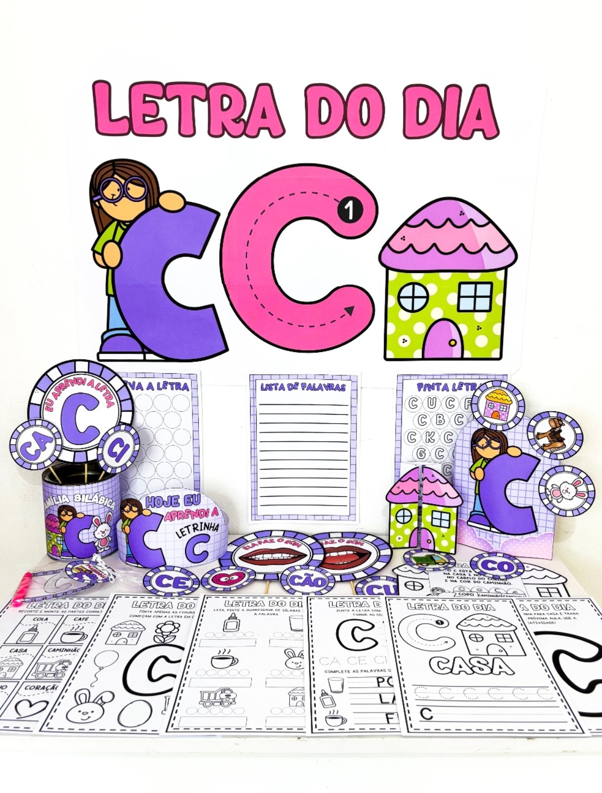 🔤✨ Kit Letra C 💛