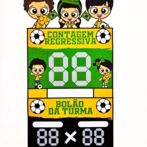 ⚽✨ Contagem Regressiva COPA – Contar e Torcer 🔢💛
