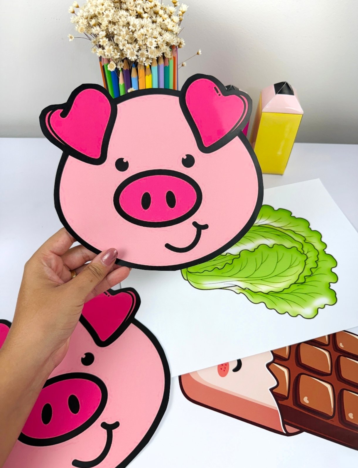 🐷🥦 Porquinho – Alimentação Saudável 🍎✨ - Imagem 6