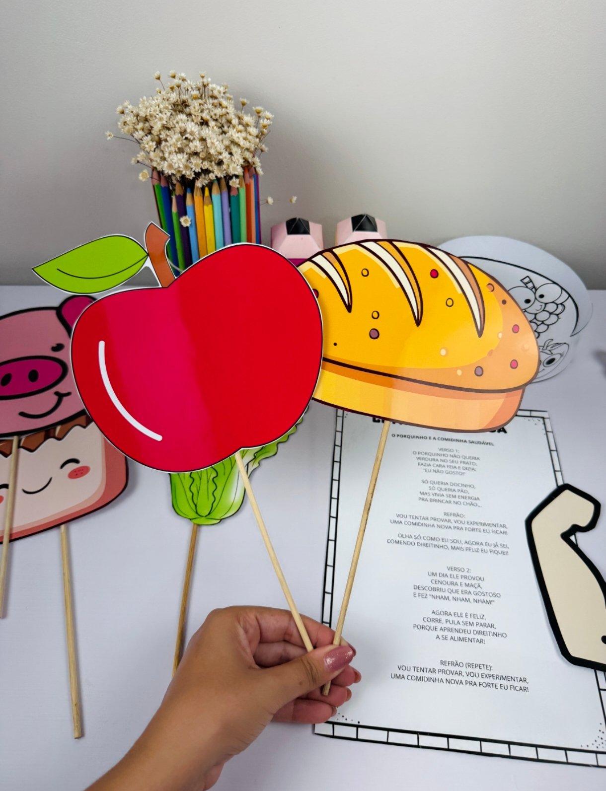 🐷🥦 Porquinho – Alimentação Saudável 🍎✨ - Imagem 3