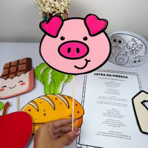 🐷🥦 Porquinho – Alimentação Saudável 🍎✨