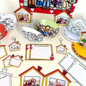 KIT LEMBRANCINHAS E MOLDURA PARA FOTO FAMILIA