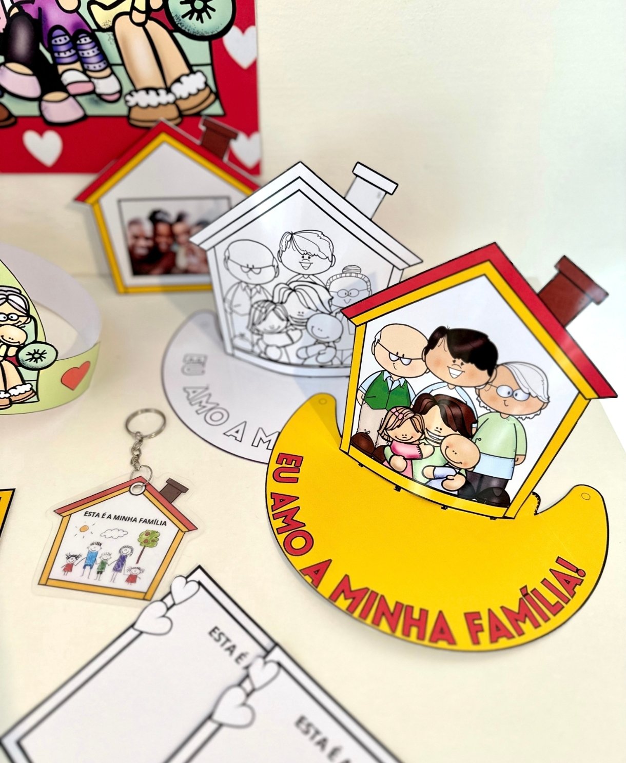 KIT LEMBRANCINHAS E MOLDURA PARA FOTO FAMILIA - Imagem 5