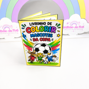 LIVRINHO DE COLORIR MASCOTES DA COPA