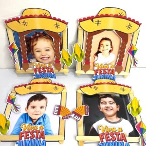 🌽✨ Porta-Retrato Junino 🤠