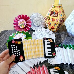 🌽🎨 Kit Oficina de Artes Juninas ✨🪗