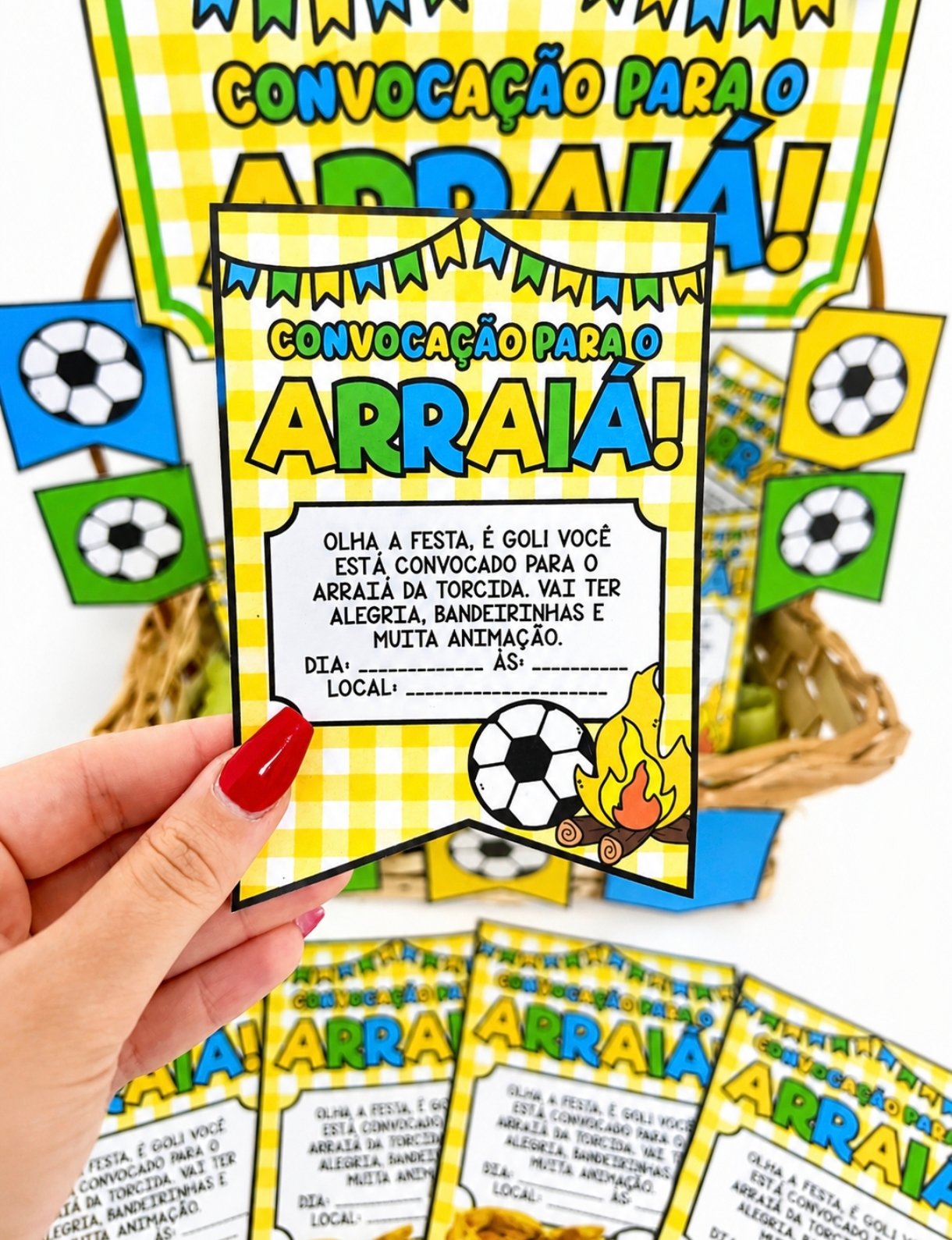 🌽⚽ Cesta Convocação para o Arraiá 🇧🇷✨ - Imagem 2