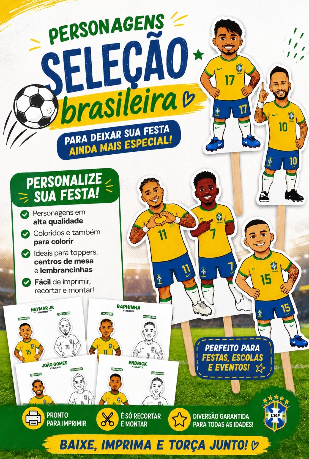 PALITOCHE JOGADORES DA COPA - Imagem 2