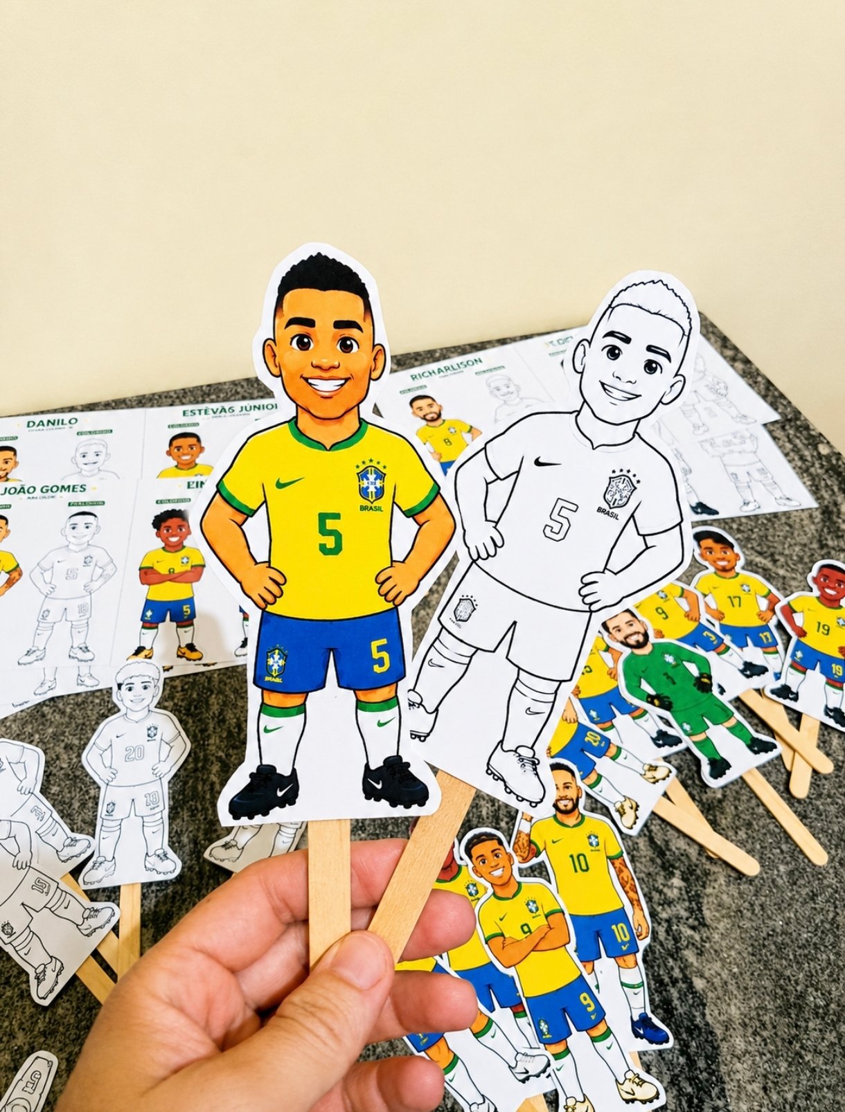PALITOCHE JOGADORES DA COPA - Imagem 6