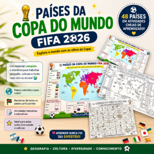 ⚽ PAÍSES DA COPA DO MUNDO 2026 ⚽