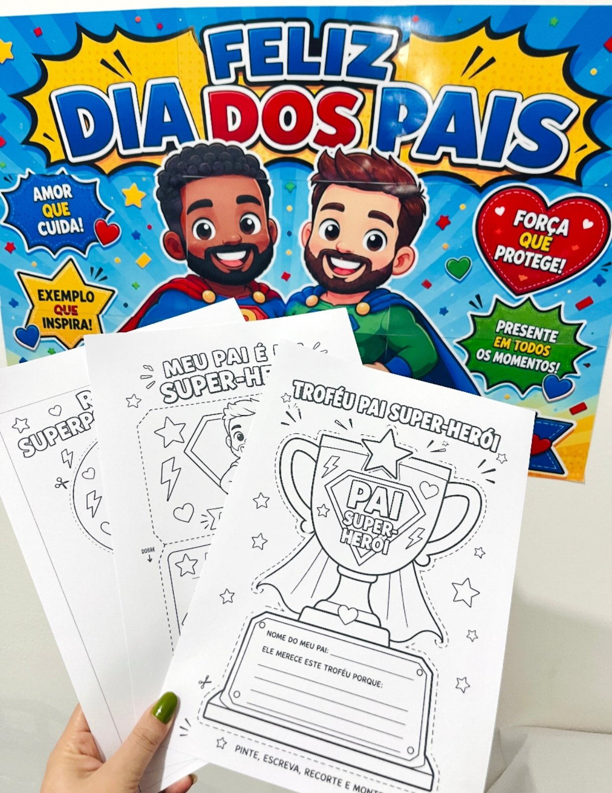 PAINEL E ATIVIDADES DIA DOS PAIS - Imagem 3