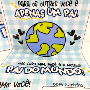 CARTÃO 3D DIA DOS PAIS