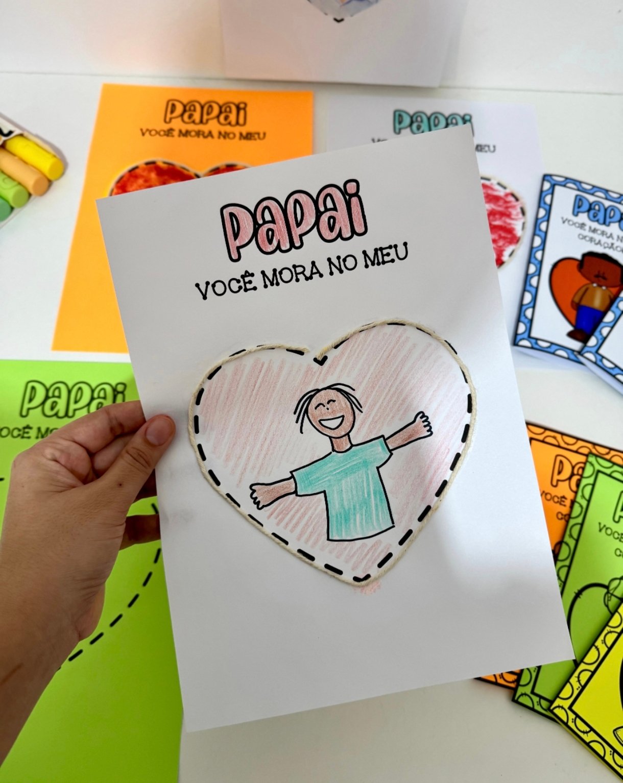 KIT DIA DOS PAIS – "VOCÊ MORA NO MEU CORAÇÃO" ✨ - Imagem 3