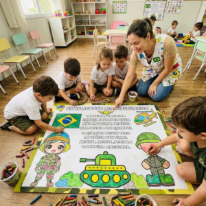 🪖🎨 PAINEL DIA DO SOLDADO PARA COLORIR 🇧🇷✨