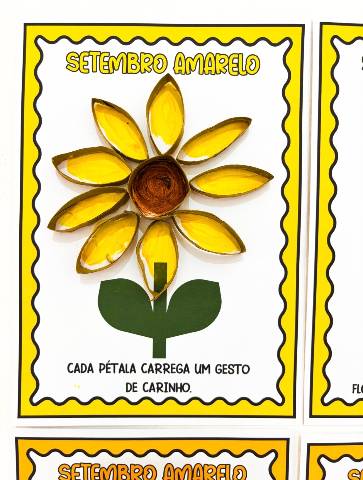 ATIVIDADES SETEMBRO AMARELO 💛 - Imagem 4