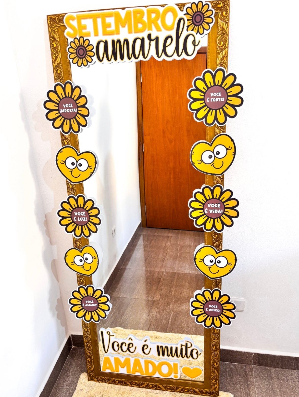 MOLDURA PARA ESPELHO SETEMBRO AMARELO - Imagem 2