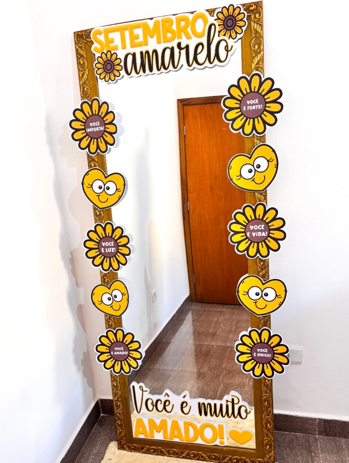 MOLDURA PARA ESPELHO SETEMBRO AMARELO - Imagem 4